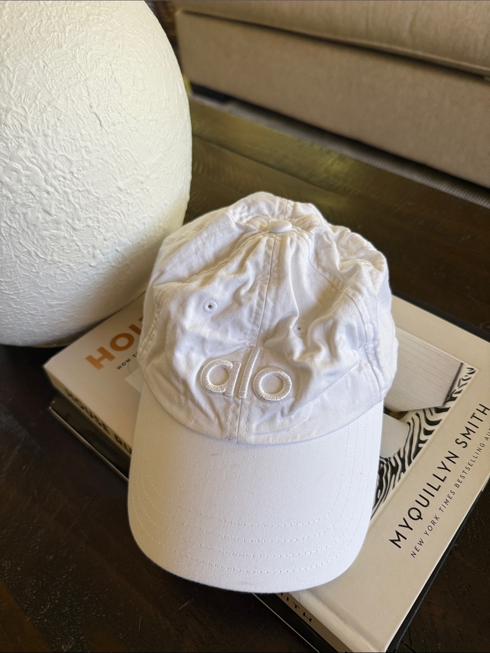 ALO Yoga Kids White Logo Baseball Cap
